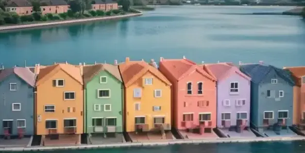 Weranda nad wodą — detal
